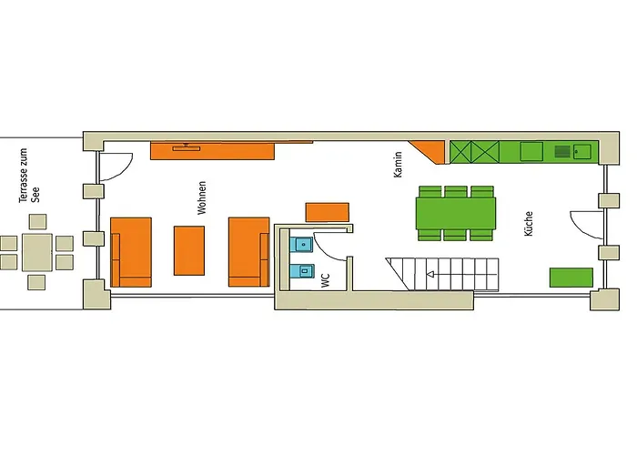 公寓 Fischadler - Mit Terrasse, Kamin, Bootsverleih & Seezugang Jabel